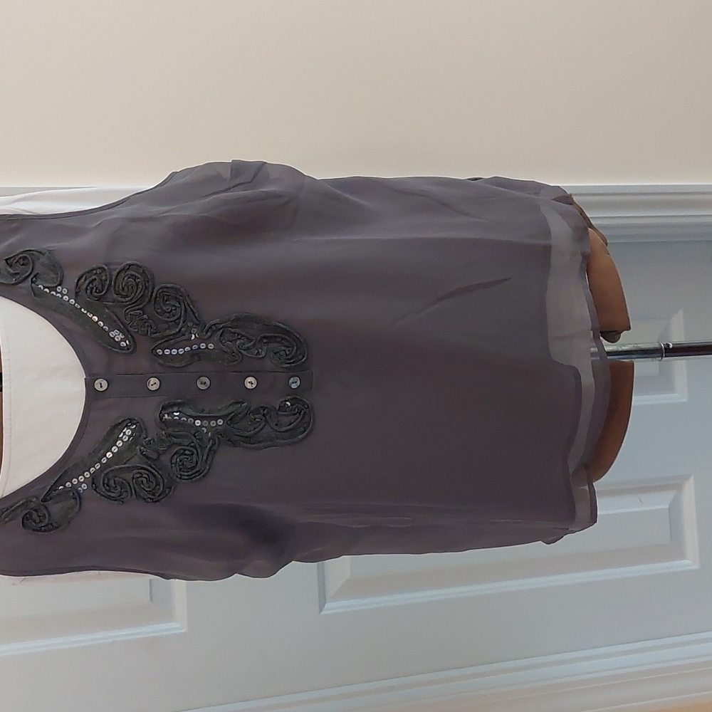 Gray Sleeveless Shell - image 1